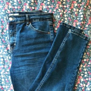 TOPSHOP Moto Jamie High Waist Ankle Jeans